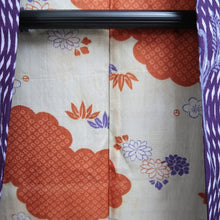 Load image into Gallery viewer, Haori Jacket Vintage(1950-1980) Purple Ryusui Botanical Silk #11010A1
