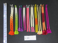 Load image into Gallery viewer, S#5203 Silk Haori Himo Flat Braid 10pcs Bundle Pack
