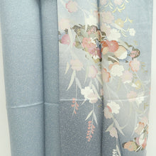 Load image into Gallery viewer, Kimono Light Blue Chrysanthemum Silk #9923B4
