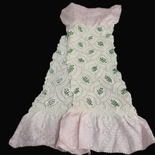Load image into Gallery viewer, Silk Japanese Obiage Shibori Green 52.8x7.5in(134x19cm) A#10031

