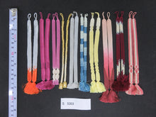 Load image into Gallery viewer, S#5303 Silk Haori Himo Flat Braid 10pcs Bundle Pack
