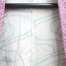 Load image into Gallery viewer, Haori Jacket Vintage(1950-1980) Pale Purple Magenta Full Shibori Wave Silk #10800D5
