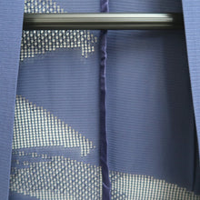 Load image into Gallery viewer, Haori Jacket Blue Sheer Folding Fan Silk #10900E5
