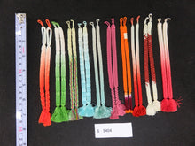 Load image into Gallery viewer, S#5404 Silk Haori Himo Flat Braid 10pcs Bundle Pack
