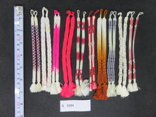 Load image into Gallery viewer, S#5284 Silk Haori Himo Flat Braid 10pcs Bundle Pack
