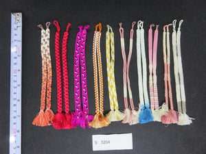 S#5204 Silk Haori Himo Flat Braid 10pcs Bundle Pack