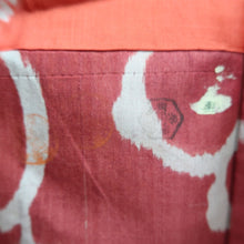 Load image into Gallery viewer, Haori Jacket Vintage(1920-1950) Red Meisen Camellia Karakusa Silk #11030A2
