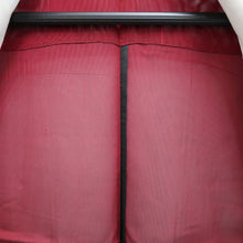 Load image into Gallery viewer, Kimono Vintage(1950-1980) Black Red See-Through Silk #10271E4
