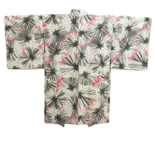 Load image into Gallery viewer, Haori Jacket Vintage(1920-1950) Gray Reddish Pink Meisen Chrysanthemum Silk #11040A3
