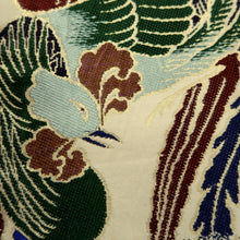 Load image into Gallery viewer, Maru Obi Vintage(1920-1950) Beige Green Butterfly Phoenix Pine Tree Silk BB279V6
