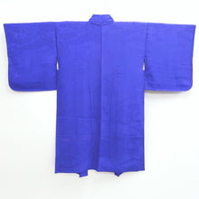 Load image into Gallery viewer, Haori Jacket Vintage(1920-1950) Blue Rinzu Long Silk #9631J1
