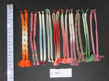 Load image into Gallery viewer, S#5205 Silk Haori Himo Flat Braid 10pcs Bundle Pack
