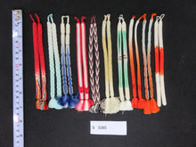 Load image into Gallery viewer, S#5385 Silk Haori Himo Flat Braid 10pcs Bundle Pack
