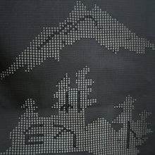 Load image into Gallery viewer, Haori Jacket Black Sheer Mountain Landscape Silk #10960F3
