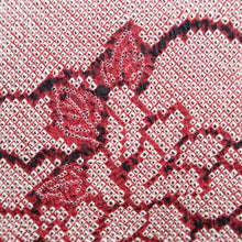 Load image into Gallery viewer, Haori Jacket Vintage(1950-1980) Red Shibori Peony Silk #10579C1
