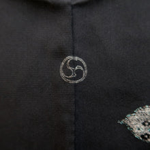 Load image into Gallery viewer, Haori Jacket Vintage(1950-1980) Black Peony Silk #10003C3
