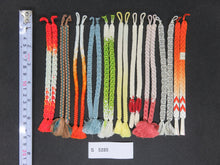 Load image into Gallery viewer, S#5285 Silk Haori Himo Flat Braid 10pcs Bundle Pack
