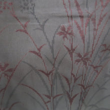 Load image into Gallery viewer, Haori Jacket Vintage(1950-1980) Black Wine red Sheer Botanical Silk #10910E5

