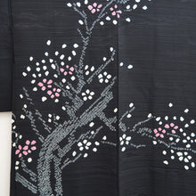 Load image into Gallery viewer, Haori Jacket Vintage(1950-1980) Black Shibori Tree Silk #9736A2
