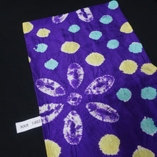 Load image into Gallery viewer, KK1482A2 Silk Kimono Fabric Vintage(Pre-1920) Shibori Purple 48.4x11.4in(123x29cm)
