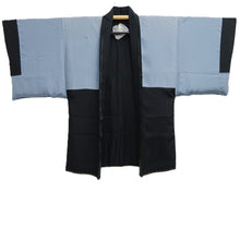 Load image into Gallery viewer, Men&#39;s Haori Black Montsuki Bamboo Silk #10435A3
