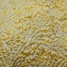 Load image into Gallery viewer, Silk Japanese Obiage Shibori Yellow 48.8x5.5in(124x14cm) A#10022
