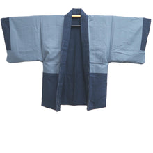 Load image into Gallery viewer, Men's Haori Vintage(1950-1980) Dark Blue Mt. Fuji Silk #10637C4
