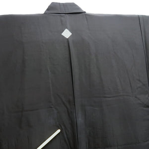 Men's Kimono Vintage(1950-1980) Black Montsuki Silk #10459A4