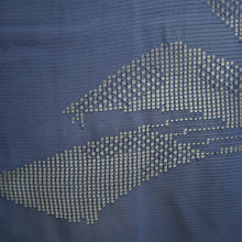 Load image into Gallery viewer, Haori Jacket Blue Sheer Folding Fan Silk #10900E5
