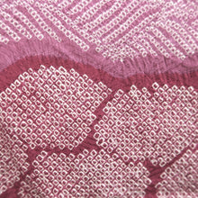 Load image into Gallery viewer, Haori Jacket Vintage(1950-1980) Pale Purple Magenta Full Shibori Wave Silk #10800D5

