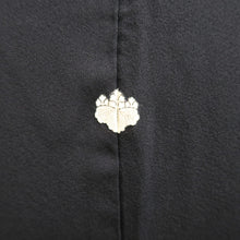 Load image into Gallery viewer, Haori Jacket Vintage(1950-1980) Black Gold Botanical Silk #10990F4

