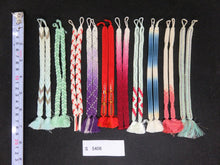 Load image into Gallery viewer, S#5406 Silk Haori Himo Flat Braid 10pcs Bundle Pack
