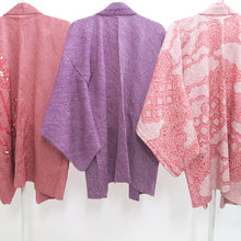 Load image into Gallery viewer, Bundle 12pcs Silk Vintage Full Shibori Haori Wholesale Bulk Free Shipping #786
