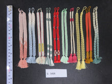 Load image into Gallery viewer, S#5426 Silk Haori Himo Flat Braid 10pcs Bundle Pack

