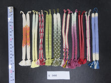 Load image into Gallery viewer, S#5466 Silk Haori Himo Flat Braid 10pcs Bundle Pack
