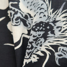Load image into Gallery viewer, Men&#39;s Yukata Black Dragon Kansai Cotton #10358F3
