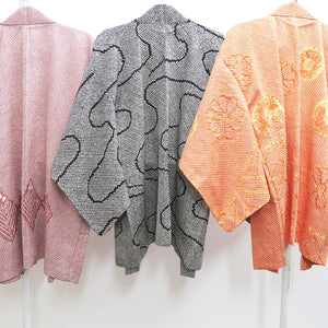 Bundle 12pcs Silk Vintage Full Shibori Haori Wholesale Bulk Free Shipping #545