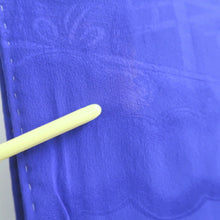 Load image into Gallery viewer, Haori Jacket Vintage(1920-1950) Blue Rinzu Long Silk #9631J1
