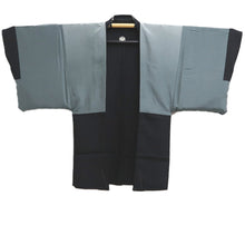 Load image into Gallery viewer, Men&#39;s Haori Vintage(1950-1980) Black Montsuki Eagle Silk #10281E4
