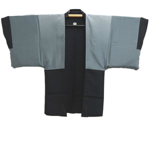 Men's Haori Vintage(1950-1980) Black Montsuki Eagle Silk #10281E4