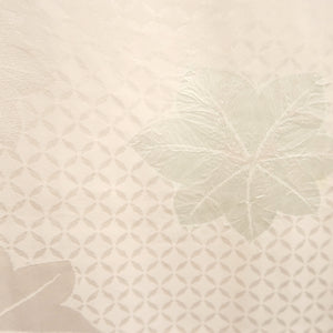 Juban Light Pink Maple Leaf Shibori Silk #10513B2