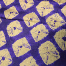 Load image into Gallery viewer, KK1462A1 Silk Kimono Fabric Vintage(Pre-1920) Shibori Purple 73.6x12.6in(187x32cm)
