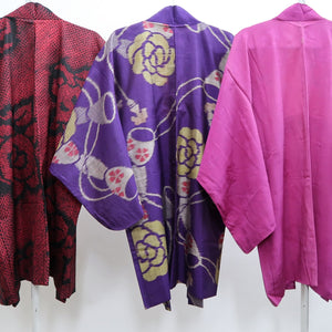 Bundle 12pcs Silk Antique Haori Jacket Wholesale Bulk Free Shipping #552