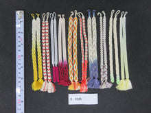 Load image into Gallery viewer, S#5286 Silk Haori Himo Flat Braid 10pcs Bundle Pack
