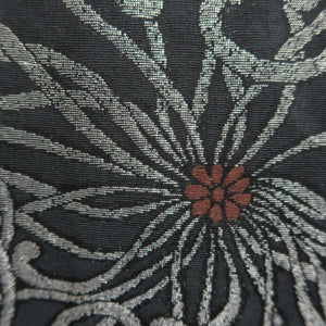 Haori Jacket Vintage(1950-1980) Black Silver Rangiku Silk #10183D5