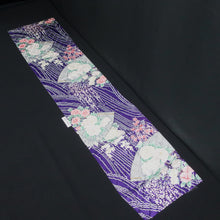 Load image into Gallery viewer, KK1437A1 Silk Kimono Fabric Vintage(1950-1980) Wisteria Purple 60.2x13.0in(153x33cm)
