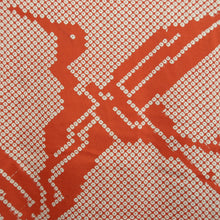 Load image into Gallery viewer, Juban Vintage(1950-1980) Red Crane Birds Silk #10363F4
