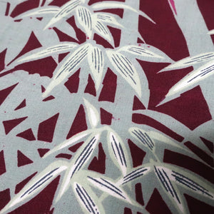 KK1452A1 Silk Kimono Fabric Vintage(1920-1950) Bamboo Brown 52.4x12.6in(133x32cm)