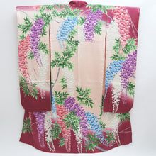 Load image into Gallery viewer, Furisode Magenta Pink Wisteria Tall Silk #9706J5
