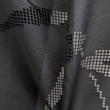 Load image into Gallery viewer, Haori Jacket Vintage(1950-1980) Black See-Through Leaves Silk #10629C3
